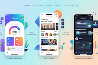 design UI UX with creative concepts