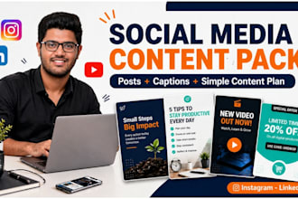 design social media posts with engaging captions