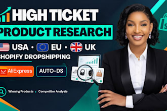 do high ticket us eu uk product research aliexpress auto ds shopify dropshipping