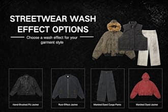 offer streetwear wash effects with preset options
