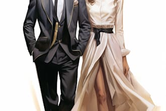 create fashion design clothes illustration