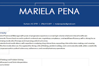 revamp, format your resume cv and deliver in word editable template