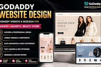 design godaddy website godaddy redesign for fashion gadgets beauty store