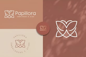 design modern luxury fashion and beauty brand logo