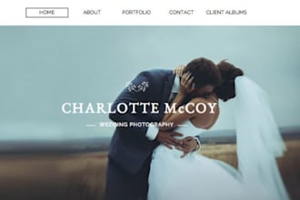 design squarespace portrait photography website wedding portfolio website