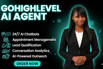 build gohighlevel ai agent, chatbot, and automation system for your business