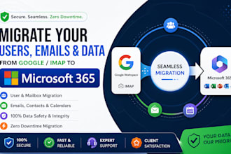 transfer your users emails data from google imap to microsoft 365 seamless