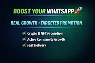 provide whatsapp bulk sms, boost 50k whatsapp channel members with bulk sms
