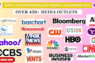 write, distribute book press release, press release distribution, book launch pr