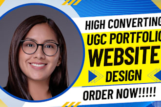 design ugc portfolio website canva ugc portfolio website canva social media kits