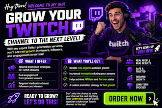 promote twitch channel, twitch subscribers twitch followers