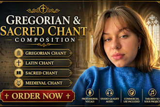 compose gregorian chant, latin chant, sacred chant, medieval chant