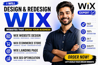 design wix website, redesign wix ecommerce store, wix website development