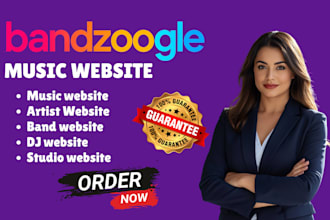 design or fix bandzoogle, tilda, carrd booking website, bands and music stores