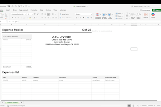 organize your financial data into an excel spreadsheet