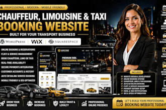 build a chauffeur, limousine, taxi, and auto detailing booking website