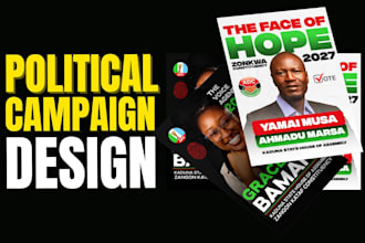 design a professional political campaign flyer or poster
