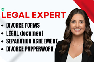 draft uncontested divorce papers, legal separation documents, divorce forms