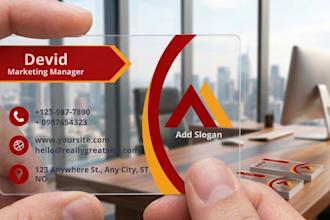 design luxury transparent business cards