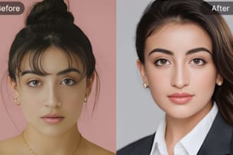 make stunning ai headshot, linkedin picture, image retouching, ai potrait