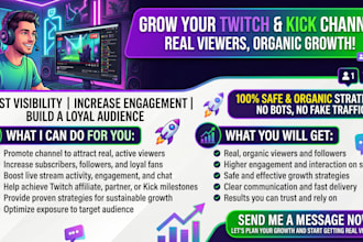 promote your kick channel and twitch for affiliate growth