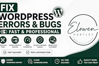 fix wordpress errors, wordpress bug fix, wordpress issues, fix critical errors