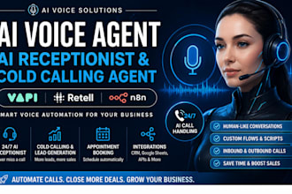 deveop ai voice agent system ai receptionist cold calling agent vapi retell n8n