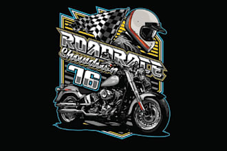 design high quality motorcycle logo with fastest delivery