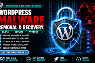 remove malware, fix hacked wordpress website and harden security