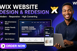 design or redesign wix ecommerce store, wix online store, wix product catalog
