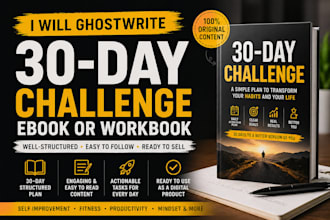 write a 30 day challenge ebook or self improvement guide