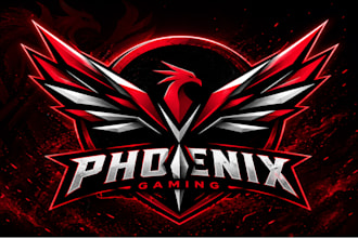 design esports gaming logo with mascot for twitch branding