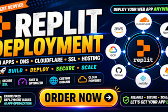 build and deploy replit ai app with dns and aws cloudflare setup