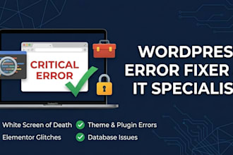 fix wordpress errors, customize themes, and provide IT technical support