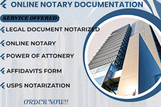 notarize documents online US UK notary public usps form 1583 poa affidavit