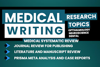 write your medical systematic review, meta analysis, prisma medical journals