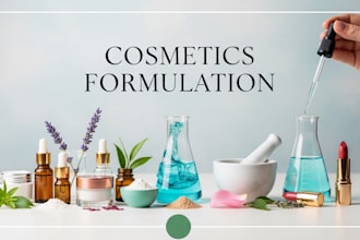 be your expert chemist for skincare and cosmetic formulation, cosmetic chemist