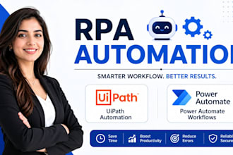 develop rpa automation using uipath and power automate