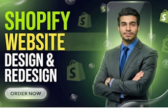 build shop shopify store website of ecommerce website redesign