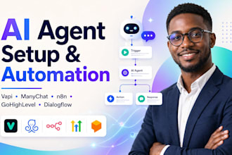 setup vapi ai agent gohighlevel manychat n8n tidio dialogflow