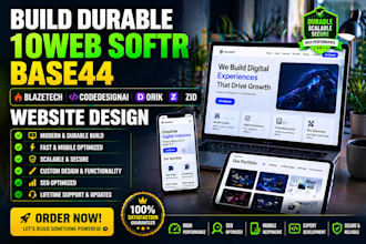 build 10web dorik base44 durable softr blazetech codedesignai zid website design
