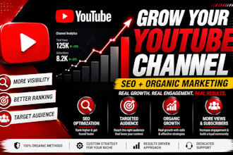 promote your youtube channel with SEO and organic strategies