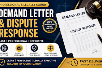 draft professional demand letters and dispute response letters
