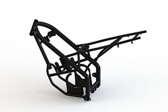 design motorcycle chassis for manufacturing,cad custom motorbike parts,3d print