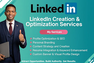 design, optimize or revamp your linkedin profile to attract recruiters