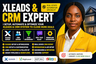 setup real estate ghl ai agent a2p xleads gohighlevel sms text blast crm zoho