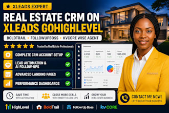 setup real estate CRM ai voice agent xleads gohighlevel a2p sms blast zoho crm