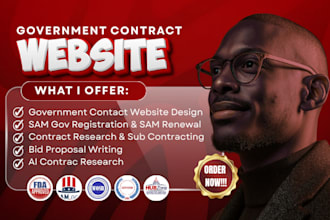 do ecommerce government contract website, b2b website to win contract on sam gov