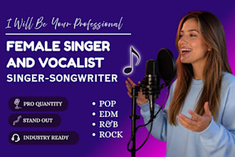 be your female rnb singer rock singer female singer and vocalist rnb singer