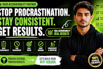 be your accountability partner and productivity coach to fix procrastination